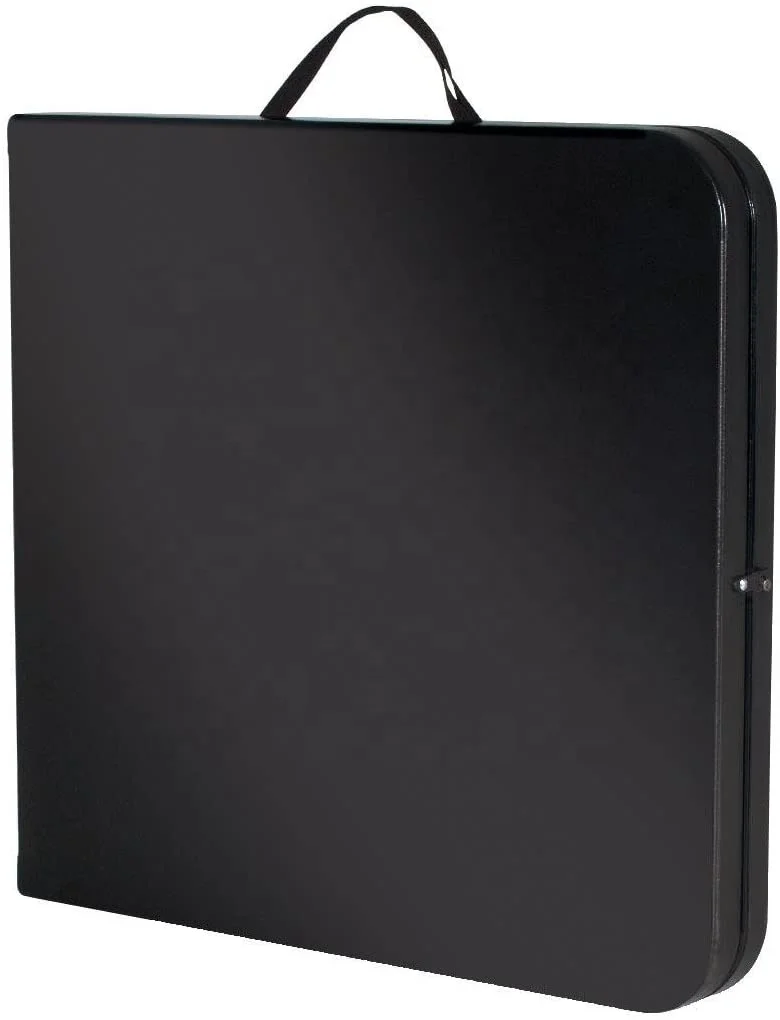 Лидер продаж партиями по 6 футов черный цвет раза-в-половина удар для ресторана столовая мебель литой складной