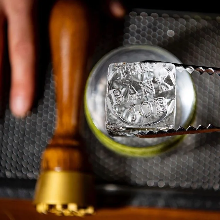 Поднос для штампов кубиков льда для коктейлей индивидуальный дизайн штампов льда тарелка латунь персонализированный штамп для барного льда