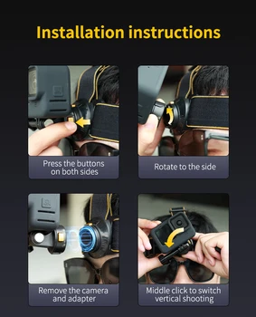 Magnetic Quick Release Headband Bracket Multi-angle Switching Quick-release Head Strap Harness Belt Head Strap product image