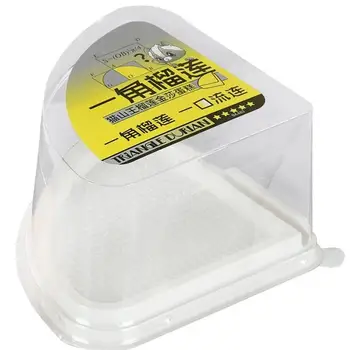 Triangular clamshell disposable small cake plastic boxes with lid Takeaway PET