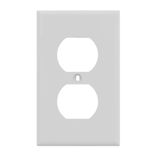 Hot Sales 1-Gang Duplex Receptacle Plastic Wall Plate