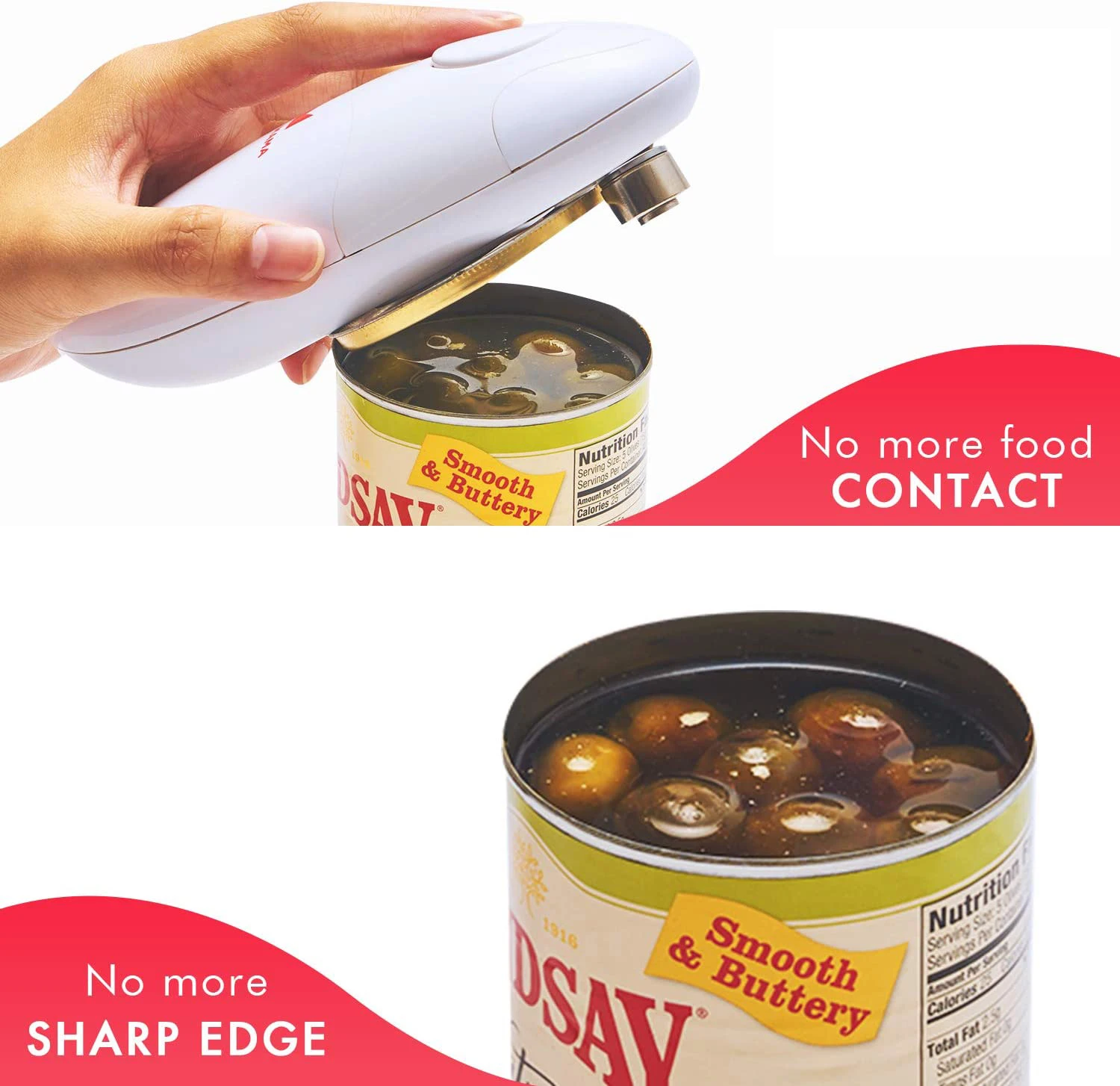 Electric Can Opener,Battery Operated Handheld Can Opener,Open Your Cans