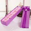 Caja de regalo con oso de clavel rosa