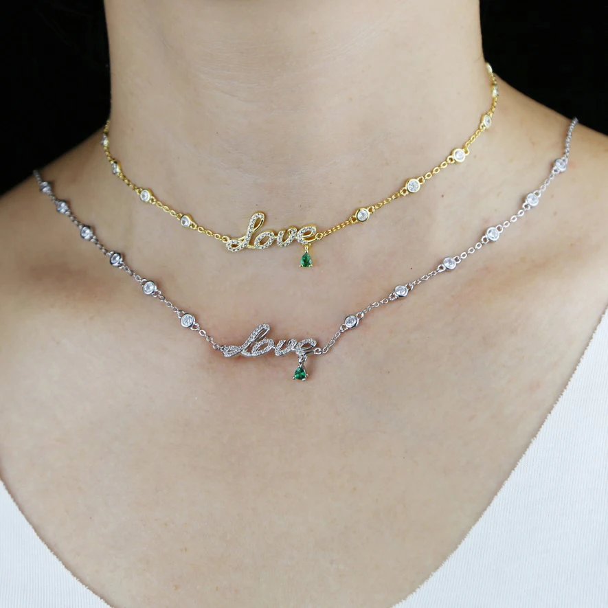 Thin Chain Girl Women Choker Necklace 