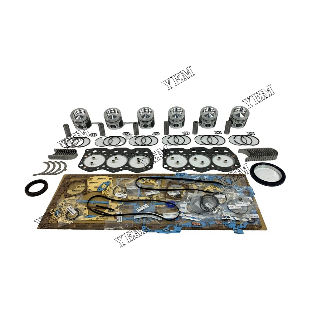 Original High Quality C6.4 Engine Repair Kit With Cylinder Piston Rings Gaskets Bearings for Caterpillar
