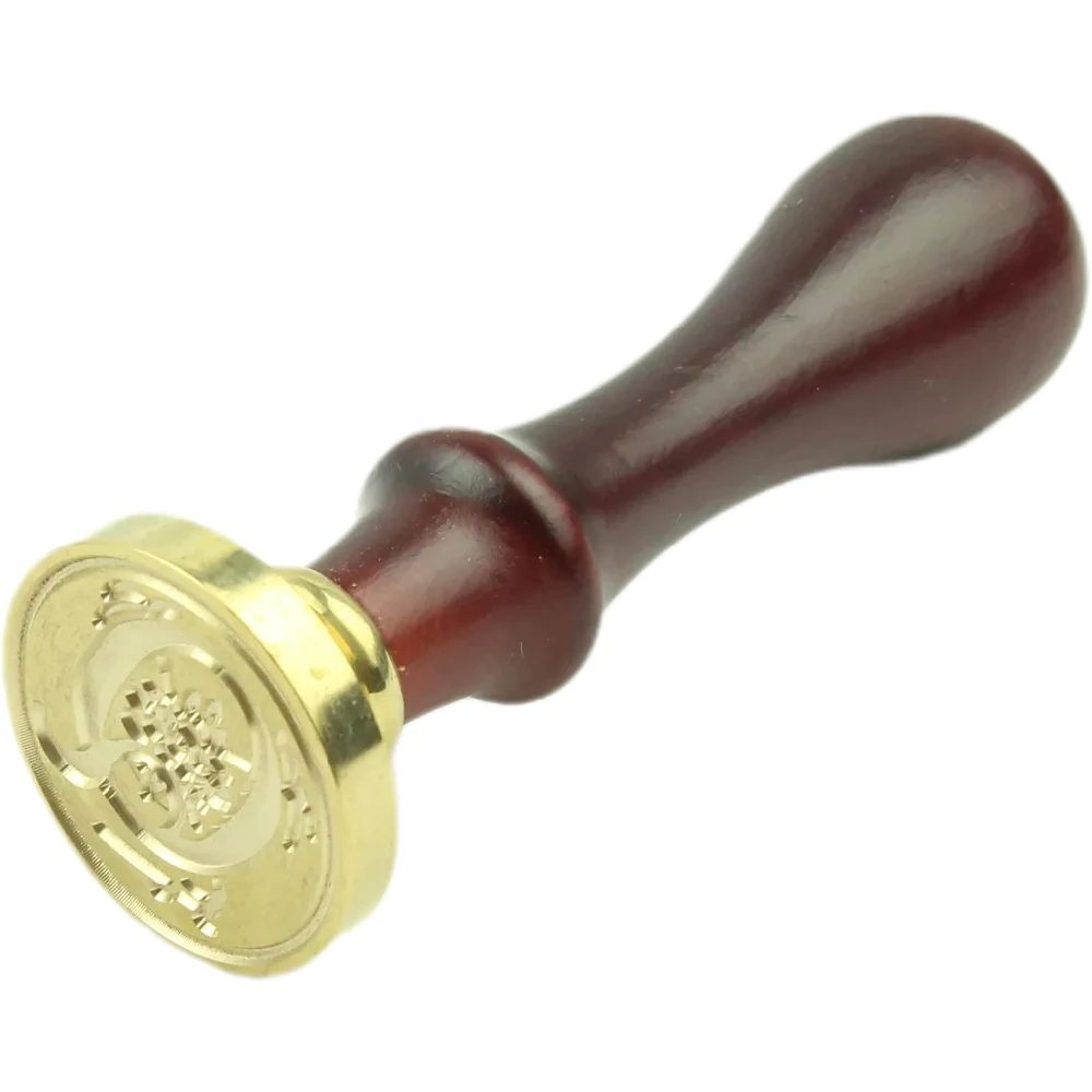 Vooseyhome Marienkäfer Wachssiegel Stempel – Mit Abnehmbarem Rosenholz-Griff (2,5 Cm Siegelkopf)