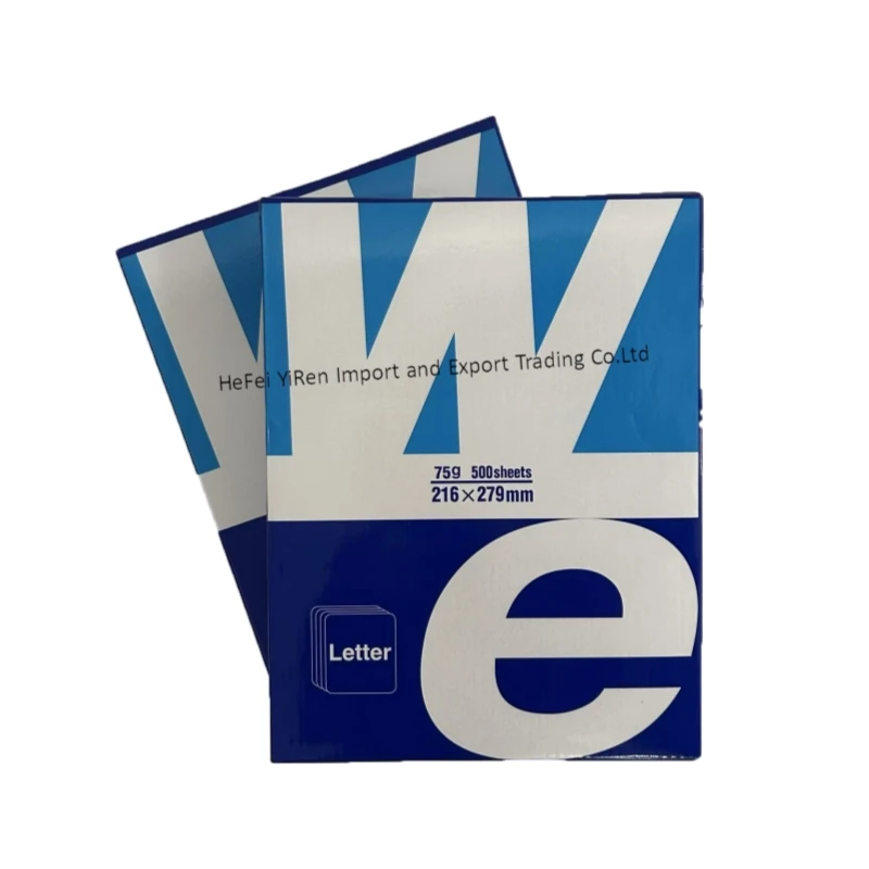 Letter Size 216*279mm 75gsm Copy Paper Pulp A4 Copier 500 Sheets/Ream