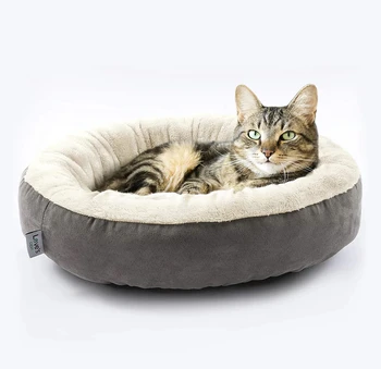 Wholesale Superior Warm Plush Flannel Fabric Dog Pet Bed Relaxing cat sleeping bed for House Animals