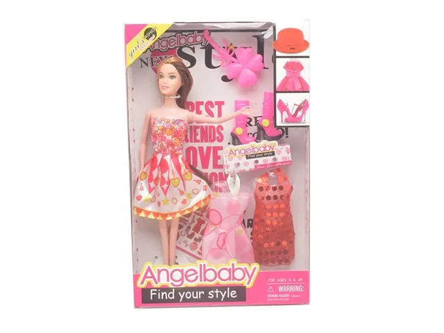 Пустая кукла 11,5 дюйма, красивая кукла в коробке, кукла девочка с полым телом с красивым платьем