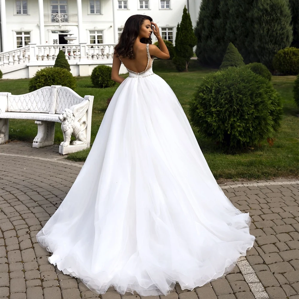 On441 All Pure White Ball Gown Wedding 