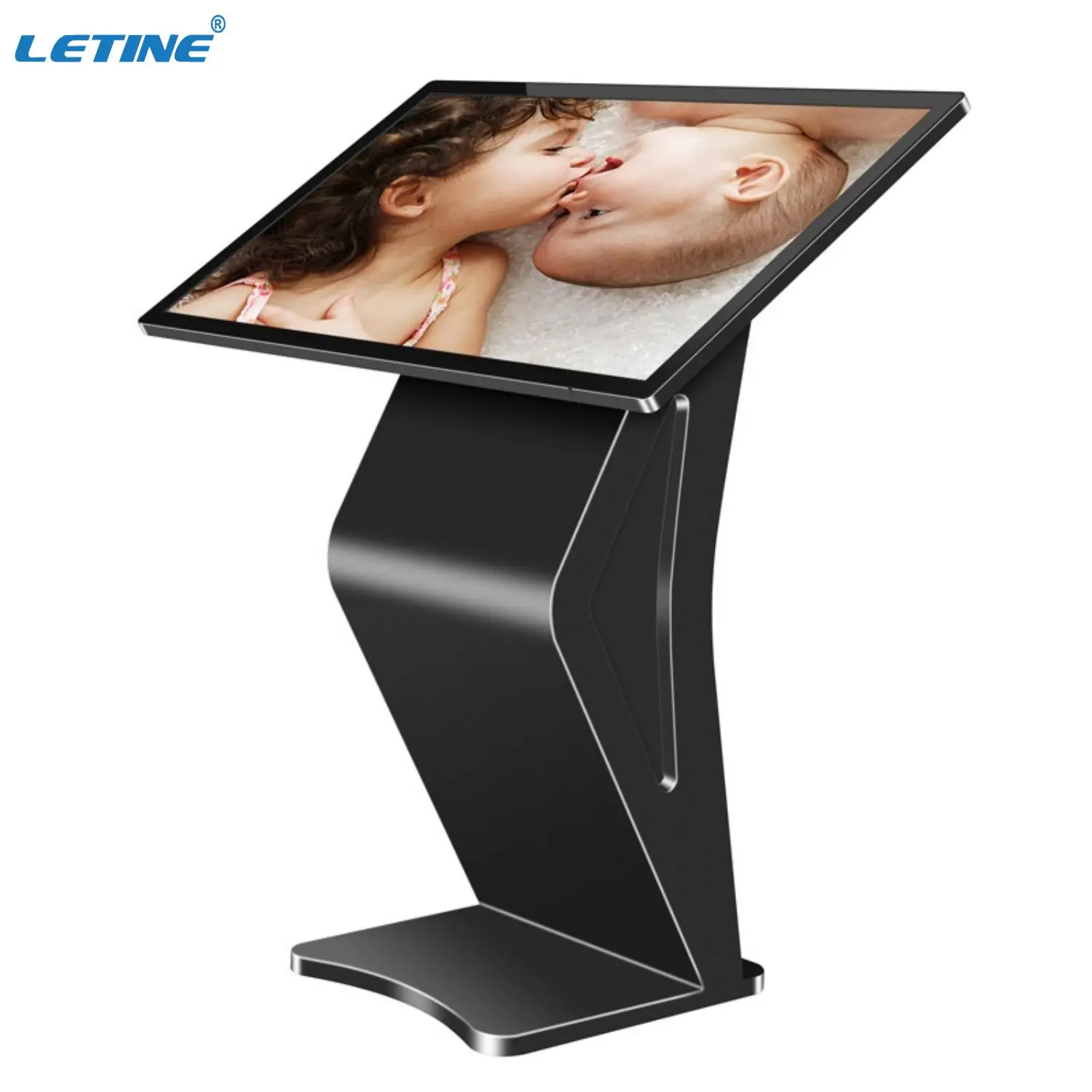 Movable Cart Stand Advertising Display FHD Lcd Media Player Digital Signage Advertising Players