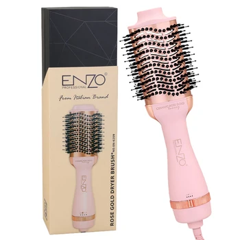ENZO EN-6209 One-Step 1500W – 2-in-1 Hot Air Brush and Blow Dryer, Adjustable Heat & Speed