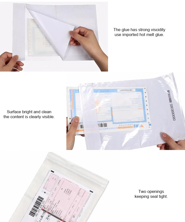 Self-adhesive Clear Packing List Envelopes For Invoices - Buy Clear ...