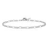 Pulsera de plata con círculos de tamaños irregulares