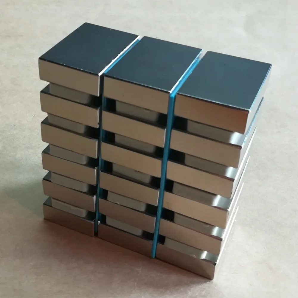 Large Size Customized Super Strong Sintered NdFeB Block Square 1 Tesla Permanent Neodymium Magnet