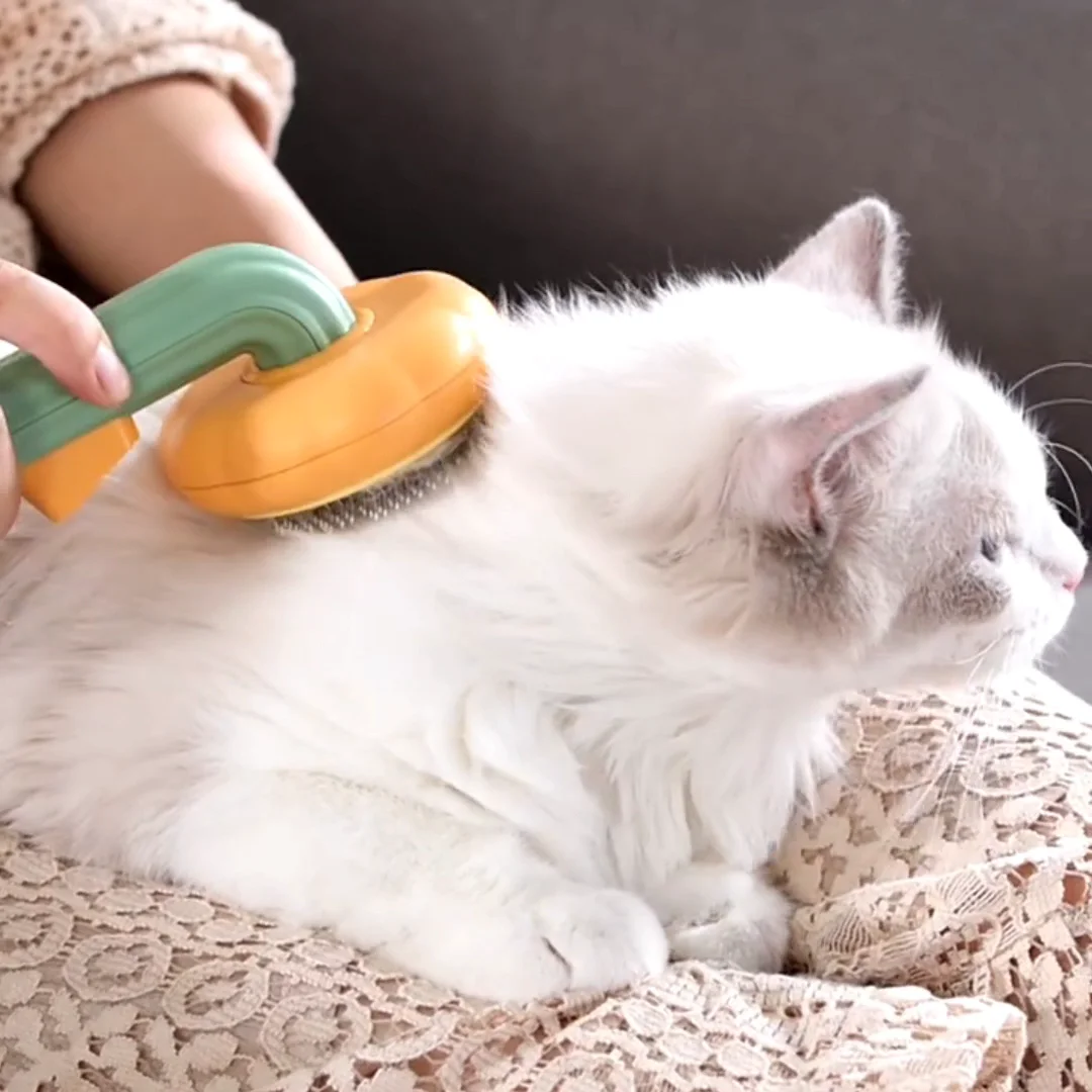 Self Cleaning Slicker Brushes For Dogs Cats Pet Grooming Brush Gently