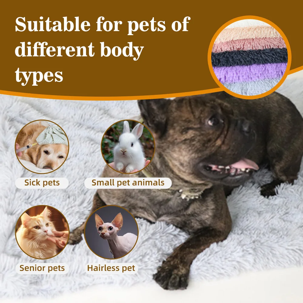 Washable Pet Blanket Premium Fluffy Flannel Fleece Cushion Soft and Wa - product detail 5