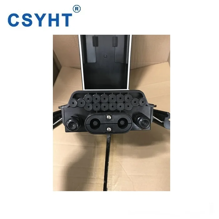 Outdoor Wall Mounted 2 PG Gland + 1 Oval + 16 Drop Cable Port NAP Fiber Distribution Box OTB NAP