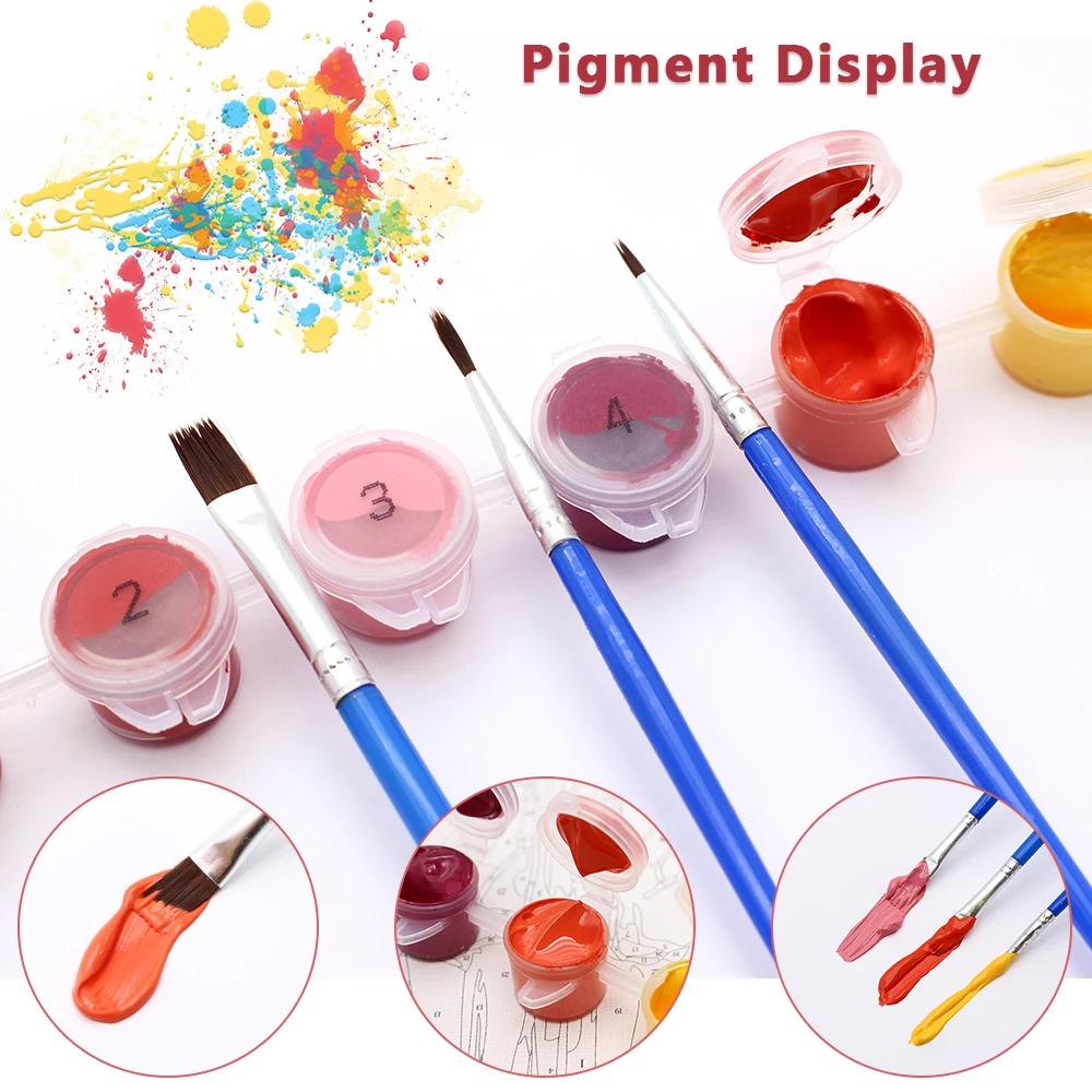 Popular Custom Oil Painting by Numbers Kit Blue Gril DIY Painting by Numbers Modern Art Decor Decoration Arts Crafts