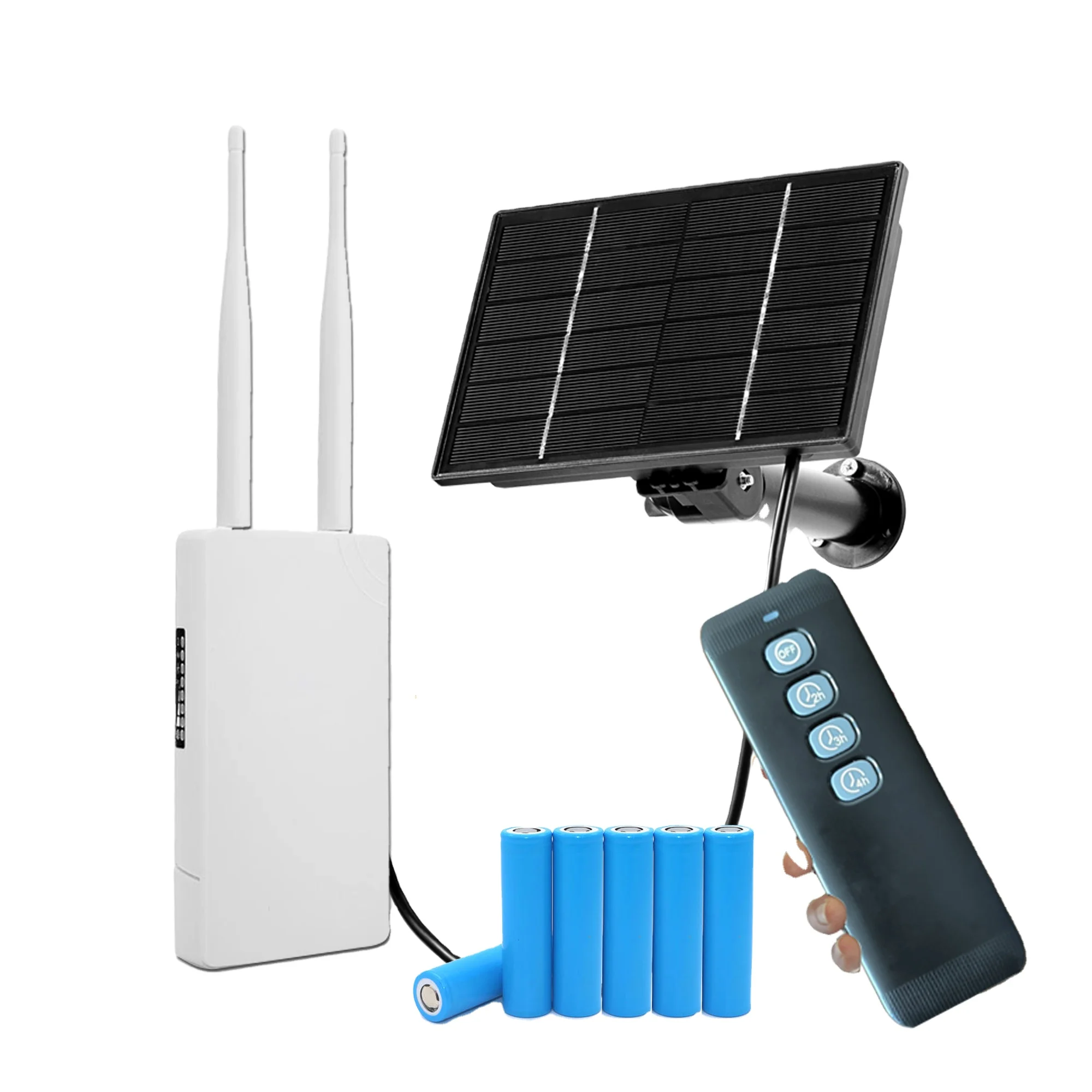 4G Router WIFI Wireless Outdoor 18650 Battery Solar Power GSM Sim Card 12V1A for Solar IP Camera Home Security System or Phone