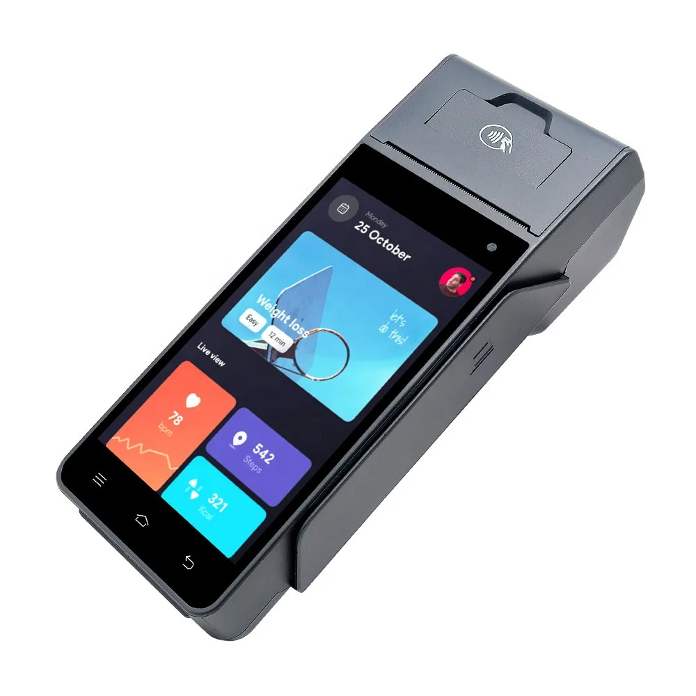 ZCS Z90 Smart Biometric Machine with Multiple Finger Sensor POS  Ticket Printing Mobile POS Machine
