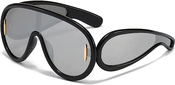 Designer Sunglasses Wave Mask 40108 Large Frame Women Mens Polarized  Glasses Acetate Fiber Hip Hop Luxury Classics Uv400 Protective Glasseson9e