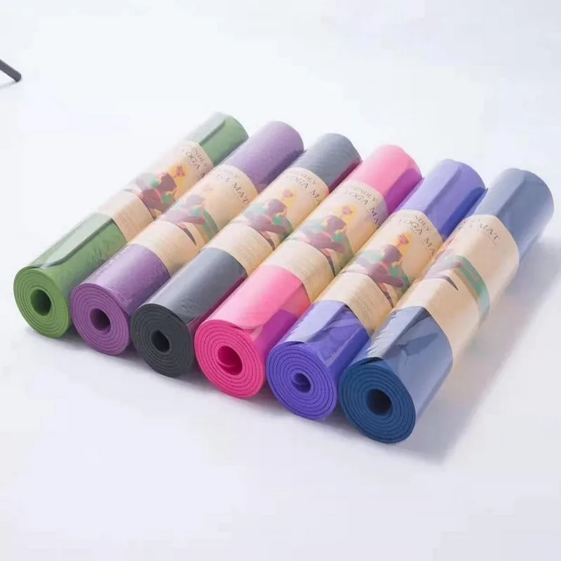 Custom Logo Yoga Mat Ecofriendly Natural Fitness Mat Nonslip 4mm Eva Wholesale Printed Yoga