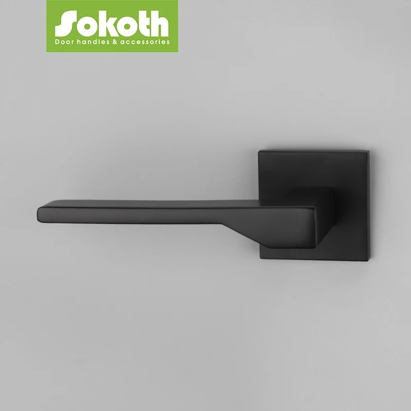 Black Nordic Style Minimalist Design Competitive Price Aluminum Door
