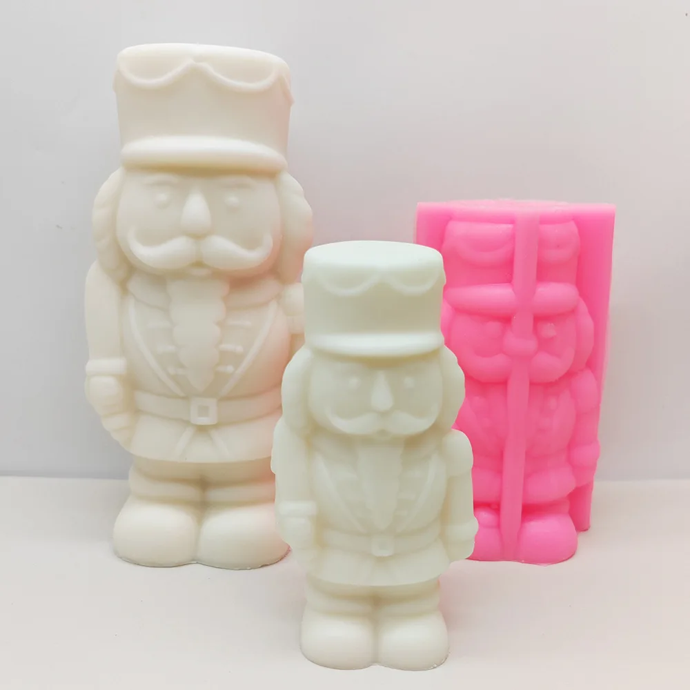 Walnut Soldier Silicone Mold - Soldier Walnut Decorative Scented Candle Mold details