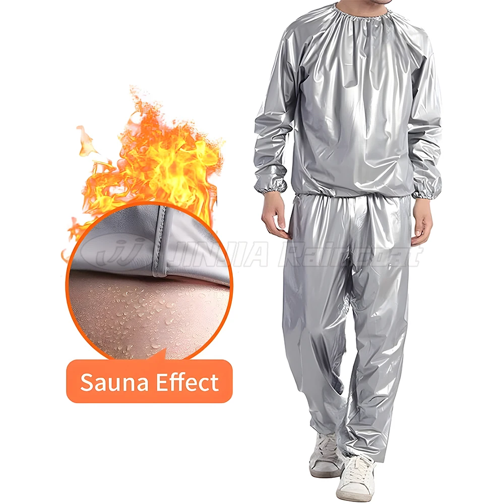 Amazon Rain Jacket Sauna Suit for Fitness Sport PVC Plastic Home Use Mens Sweat Suit for Weight Loss