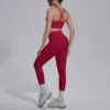 7149 bra 7140 trousers set-carmine Red