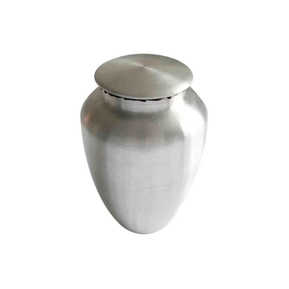 Self color anodizing metal hand crafted cremation urns for ashes