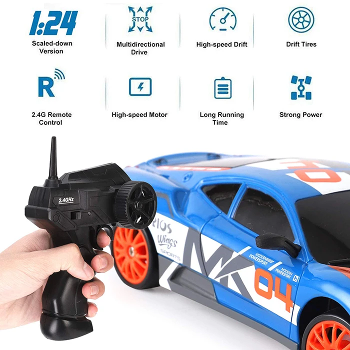2024 Best Selling RC Car 4x4 Fancy Remote Car for Kids Best Choice Car Toys  for Kids 1/24 Scale