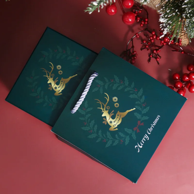 Christmas Nesting Gift Boxes Elegant and Fun Santa Designs Hard Christmas Boxes Perfect for Wrapping Presents or Xmas Decor