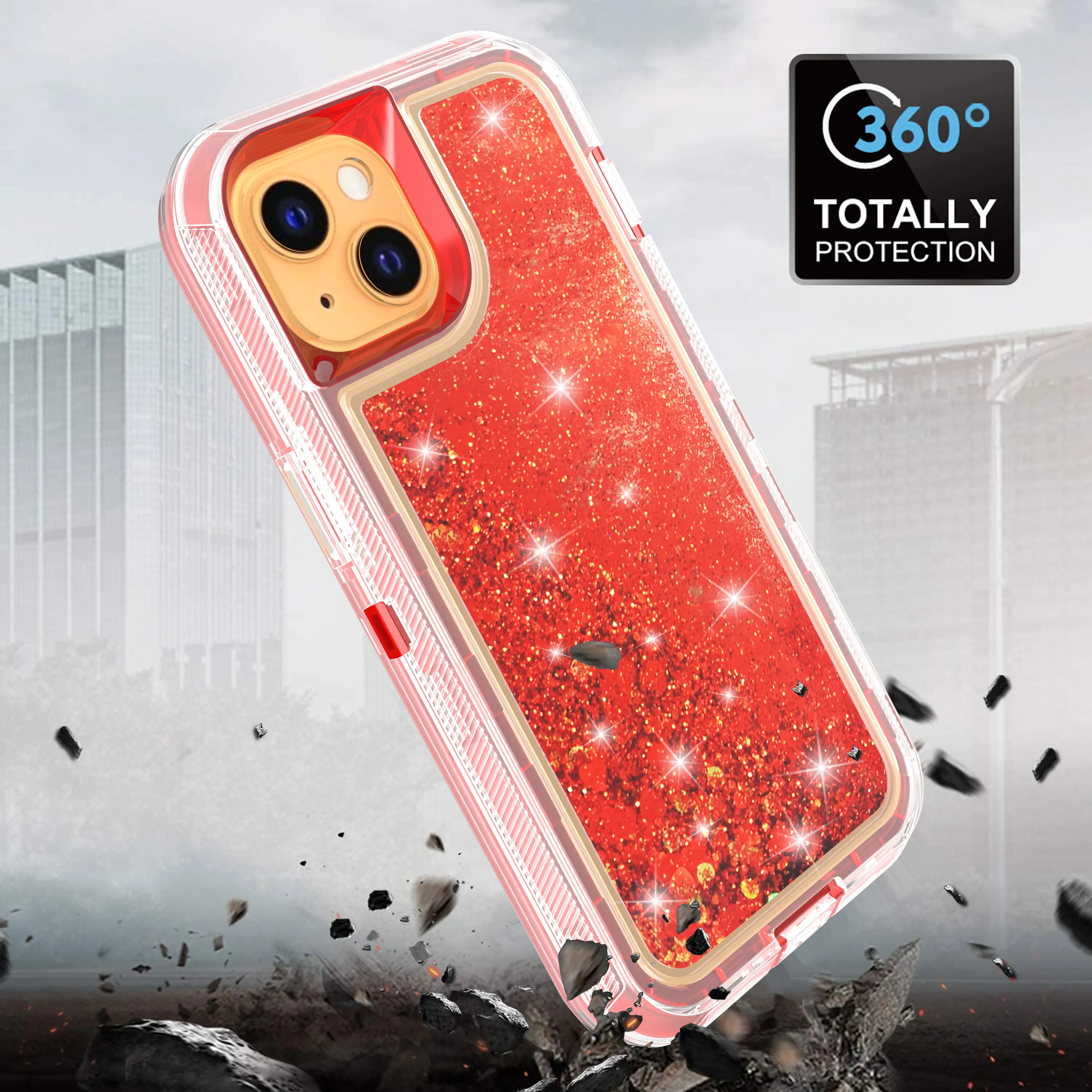 Shockproof Cell Phone Case For Iphone 13 12 11 Mini Pro Max Liquid Sand