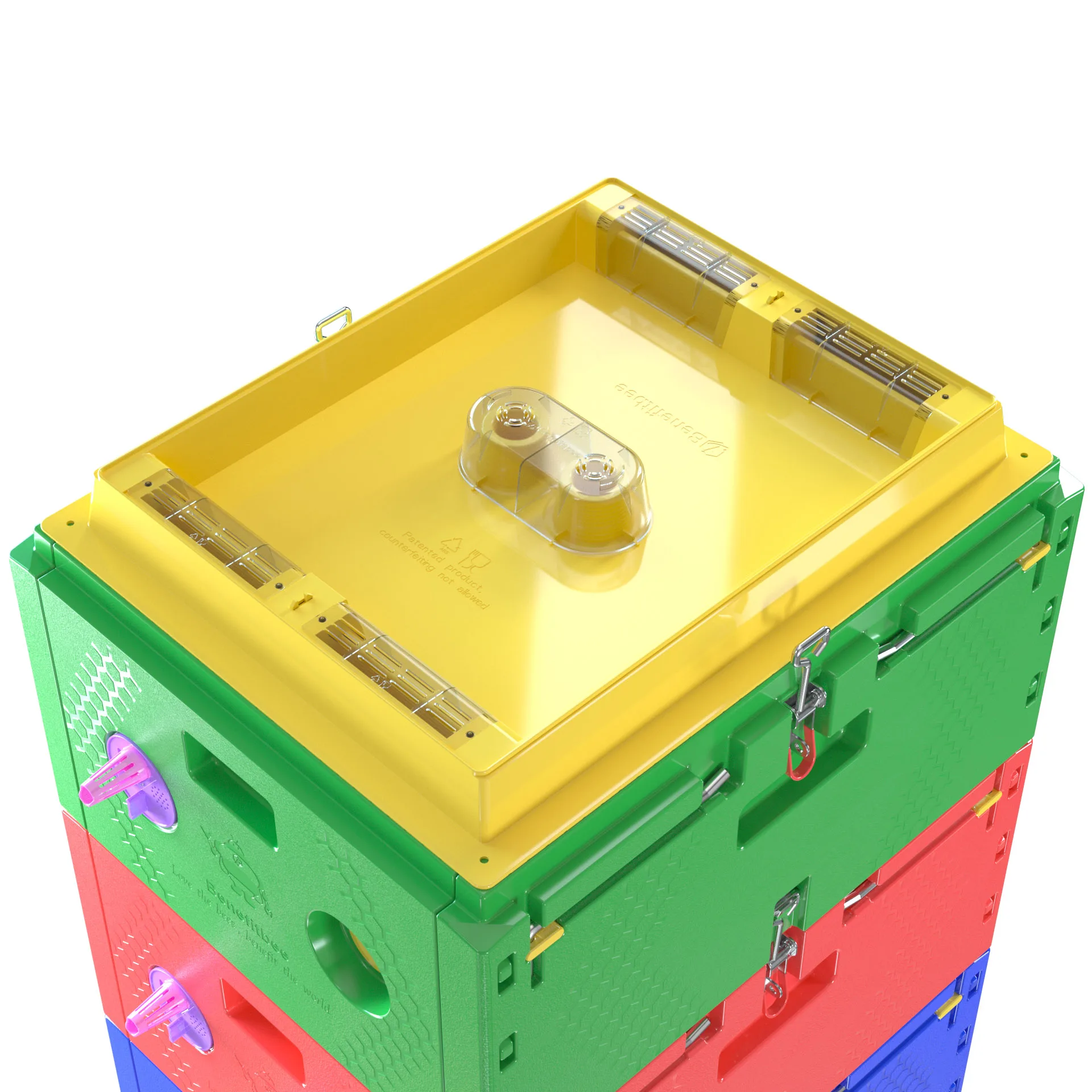 Beekeeping Supplies 3 Layers Langstroth Bee Hive Thermo Box Plastic Beehive