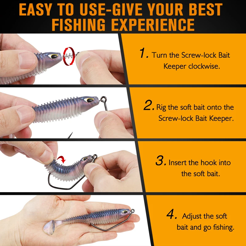 Wholesale High Carbon Steel Fishing Hooks Twistlock Worm Barbed Spring  Crank Design Black Chrome Finish Bass Carp