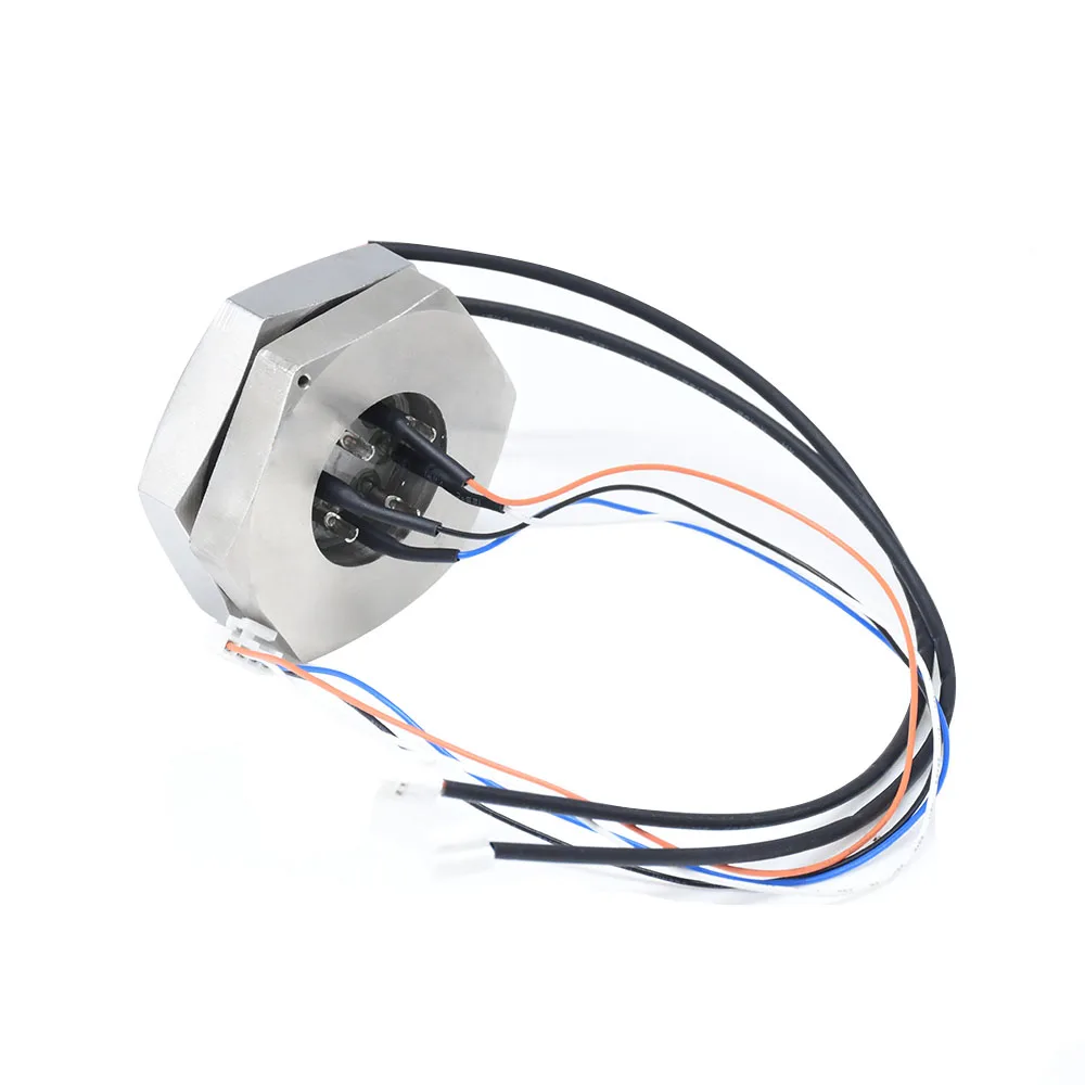 BM Leak-proof Sintered Glass Hermetic Waterproof Connector IP68/IP67 Brass Nickel Plated 8Pin Welding Cable Connector 380V