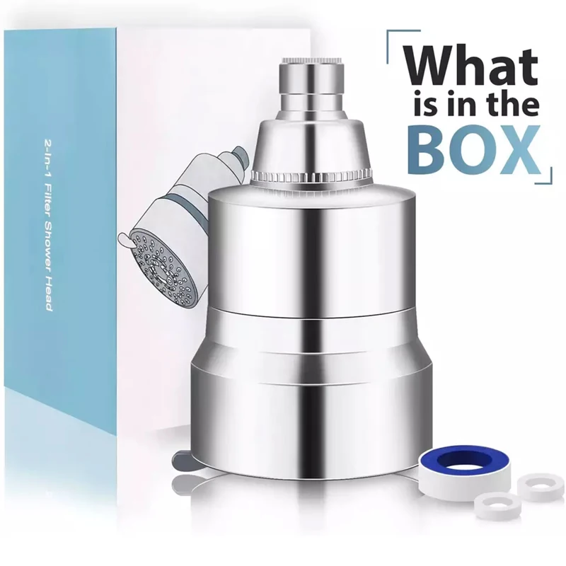 10 12 15 Stages Shower Filter Cartridge 3 Mode High Flow Fixed Spa