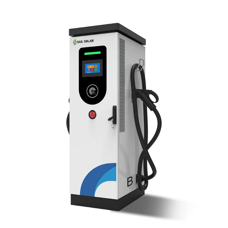 Commercial Use Electric Vehicle Dc Fast Charging Advertisement Screen 60kw Ev Car Charging Station Machine