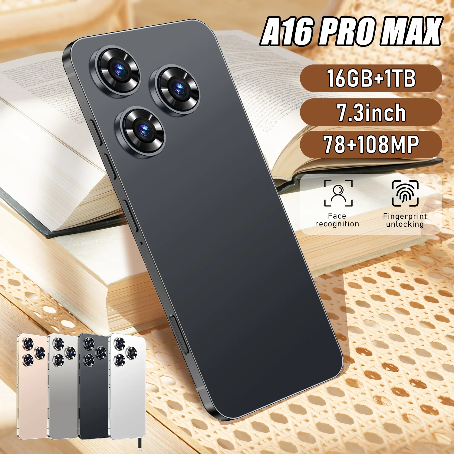 2024 GT30 Pro Mobile Phone - 5G, 7.3 Inch, 16GB, 1TB