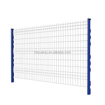 Peach Type Fence Post Set with Panel 3D Wire Mesh Fencing Welded Wire Mesh Panel 3D Modeled Fence for Outdoor Space