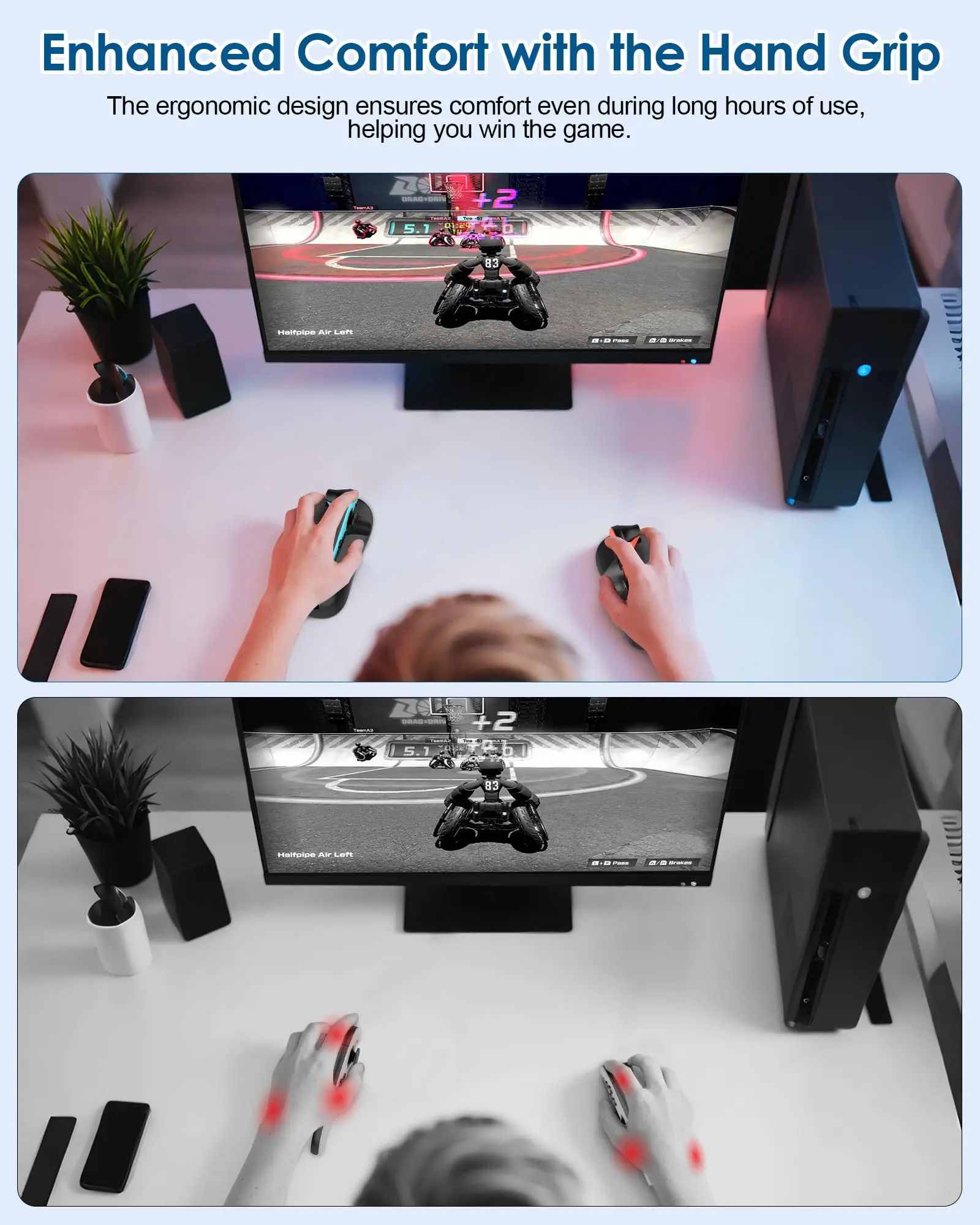 product gaming controller mouse for joy con 2 hand grips mini portable mice for drag x drive game accessories for switch 2-4