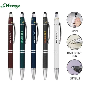 Wholesale Promotional Pens with Custom logo Finger Spinner Personalized OEM Stylus Pens logo Printed Metal Ballpoint Pen
