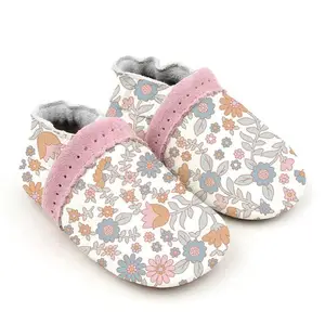 Wholesale Baby Shoes Custom-made Toddler Slipper Shoes Soft Baby Leather Shoes