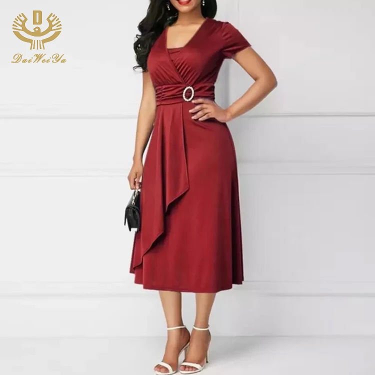 Vestido Elegante Informal Para Mujer,Novedad De 2019,Ropa Y Zapato Para Mujer - Buy De Mujer Oficina De Vestidos De Las Ropa Casual Falda Corta Oficial Vestido Ropa De