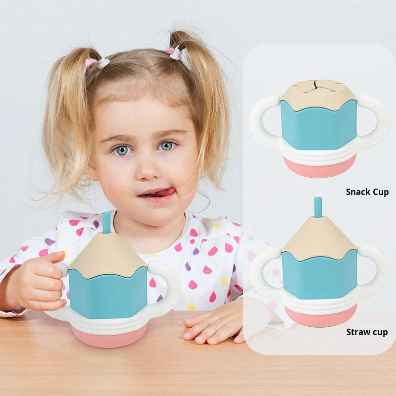 Pencil Shaped Silicone Cup, Baby Anti Fall Cartoon Snack Cup, Water Cup, Food Grade Silicone supplier