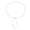 White single-layer pearl waist chain