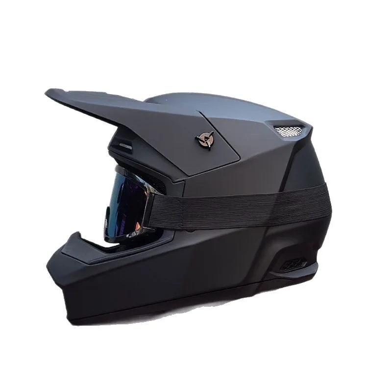 Downhill Mountain Bike Full-face Helmet, With Detachable Goggles And ABS Shell_voghion.com