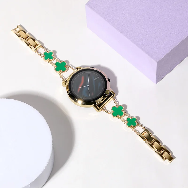 Correa De Trébol De Acero Inoxidable Para Samsung Gear S3 Frontier,Correa  De Reloj Para Samsung Gear Sport Para Mujer,20mm,22mm - Buy Señoras Muñeca  Reloj Inteligente Reloj Banda,Muñeca Banda De Reloj Para Samsung